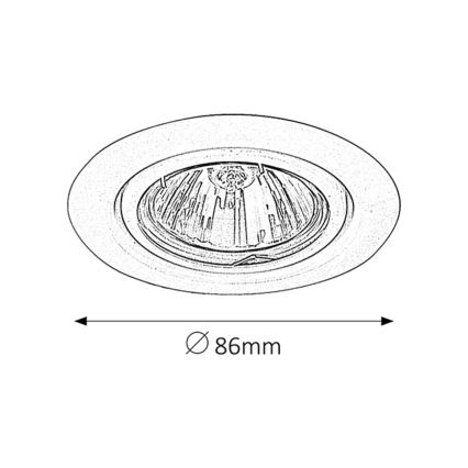 Rabalux - Lampada da incasso SPOT  1xGU5,3/50W/12V