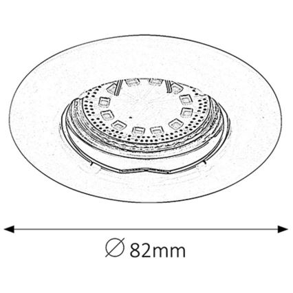 Rabalux - SET 3xLED Lampada da incasso 3xGU10/3W/230V IP40