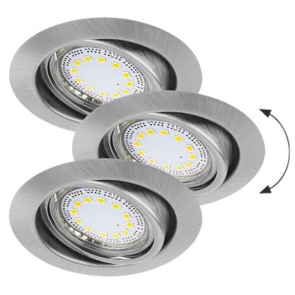 Rabalux - SET 3xLED Lampada da incasso 3xGU10/3W/230V IP40