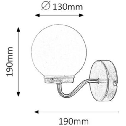 Rabalux - Applique da bagno 1xE14/40W/230V