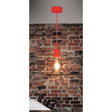 Rabalux - Lampada a sospensione E27/40W rosso