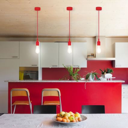 Rabalux - Lampada a sospensione E27/40W rosso