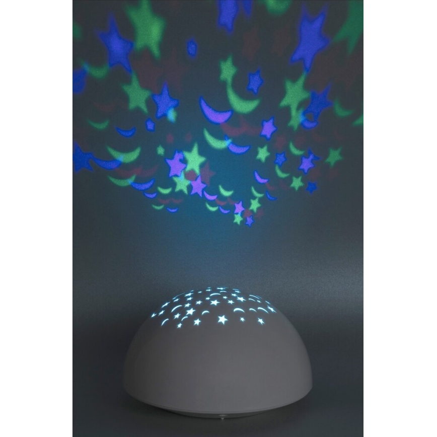 Rabalux - Luce LED RGB notturna LED/0,5W/3xAA