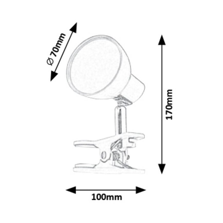 Rabalux - Lampada LED con Clip LED/5W/230V