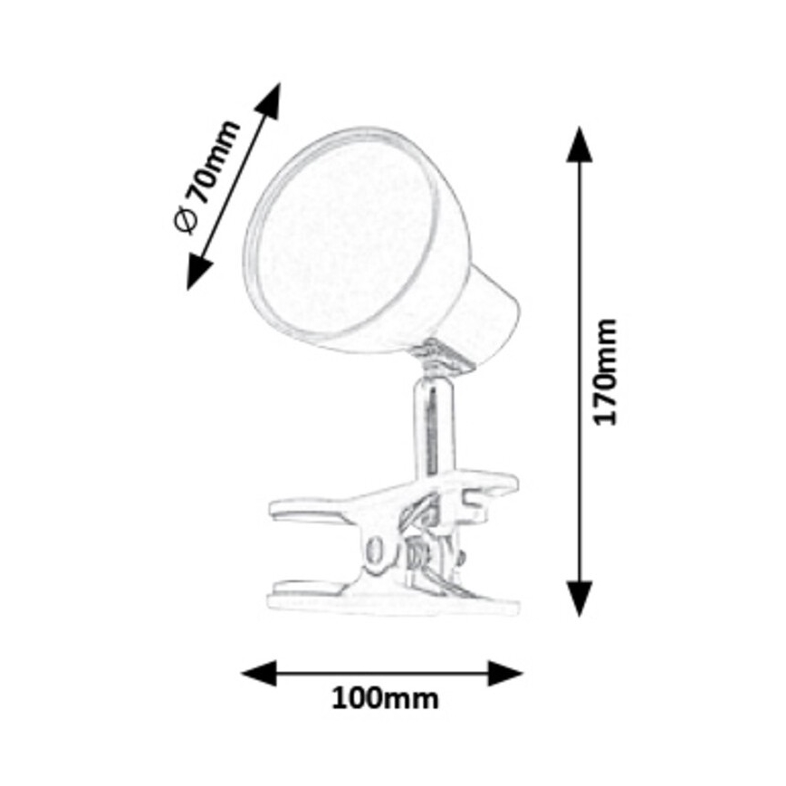 Rabalux - Lampada LED con Clip LED/5W/230V