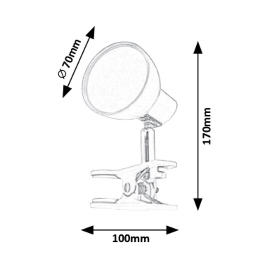 Rabalux - Lampada LED con Clip LED/5W/230V