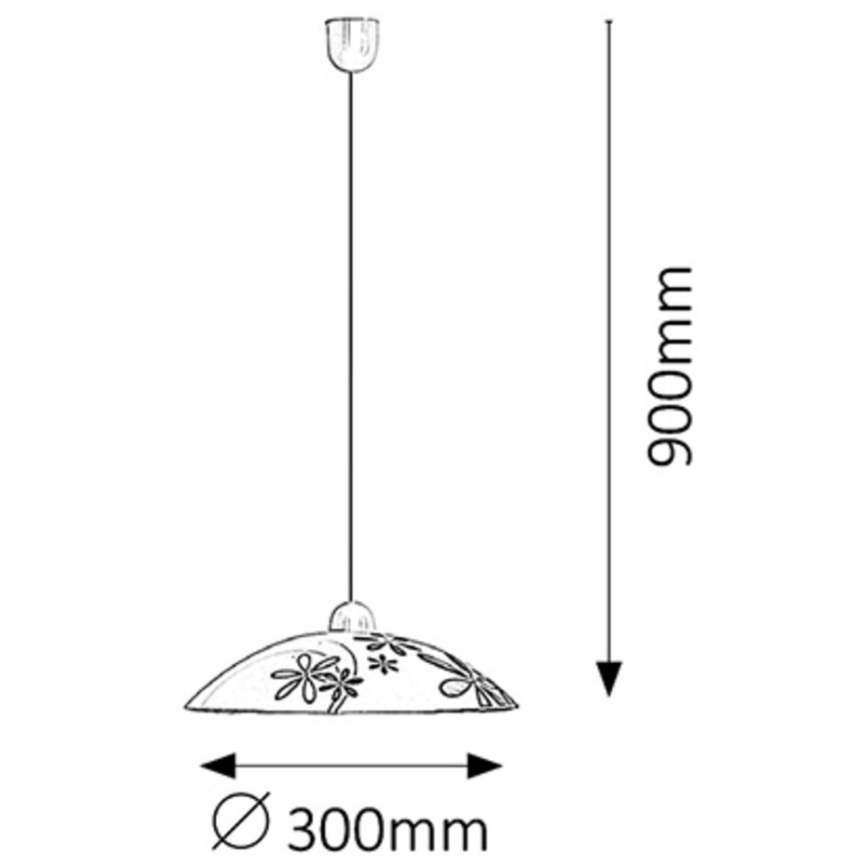 Rabalux - Lampadario 1xE27/60W/230V