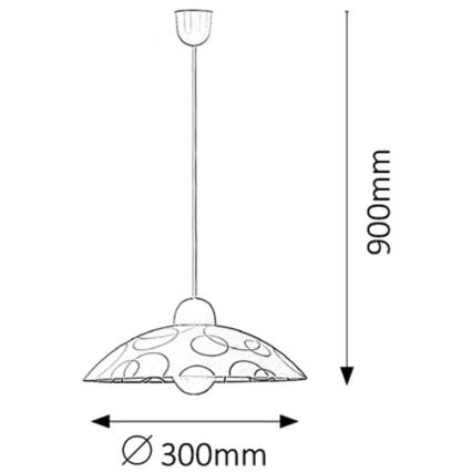 Rabalux - Lampadario 1xE27/60W/230V