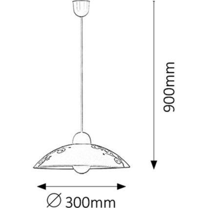 Rabalux - Lampadario 1xE27/60W/230V