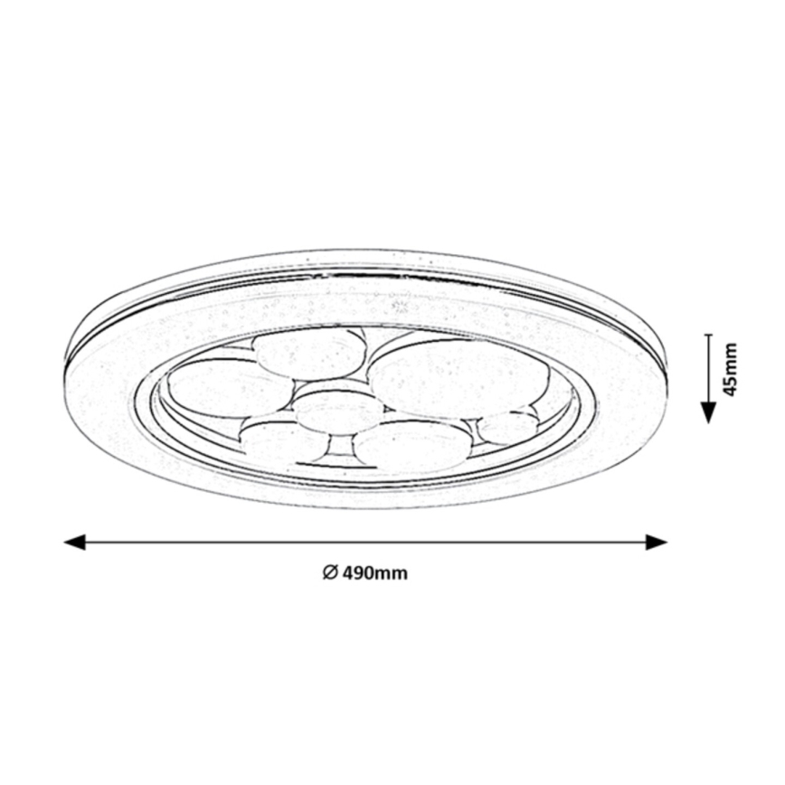 Rabalux - Plafoniera LED LED/36W/230V diametro 49 cm