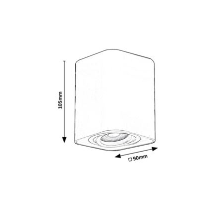 Rabalux - Faretto 1xGU10/42W/230V bianco