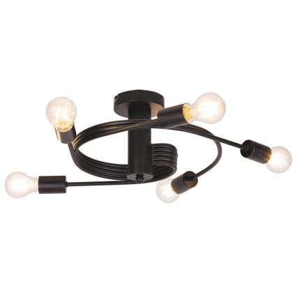 Rabalux - Lampadario fisso 5xE27/15W/230V nero