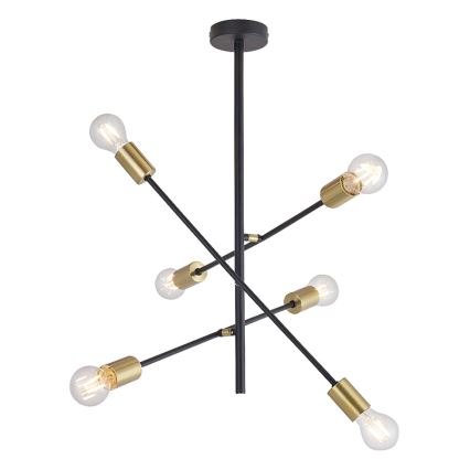 Rabalux - Lampadario a sospensione con supporto rigido 6xE27/15W/230V