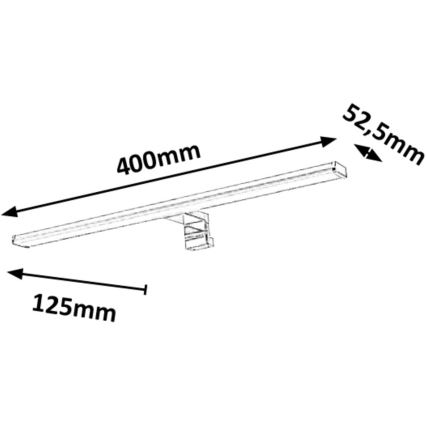 Rabalux - Illuminazione a LED per specchi da bagno LED/8W/230V IP44 40cm