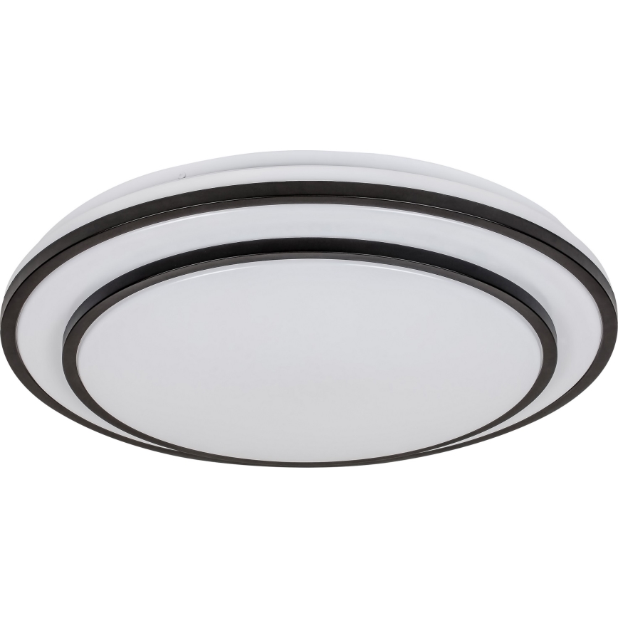 Rabalux - Plafoniera dimmerabile a LED/40W/230V 3000-6500K nera Ø 49 cm + telecomando