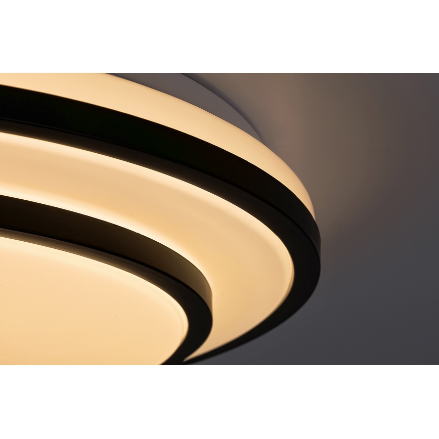 Rabalux - Plafoniera dimmerabile a LED/40W/230V 3000-6500K nera Ø 49 cm + telecomando
