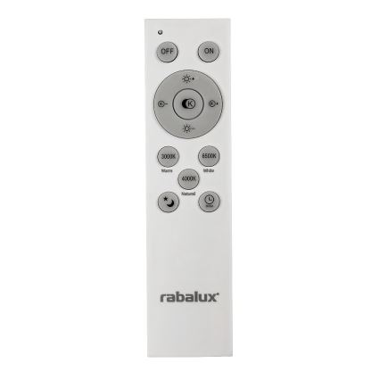 Rabalux - Plafoniera LED dimmerabile LED/40W/230V 3000-6500K nero + telecomando