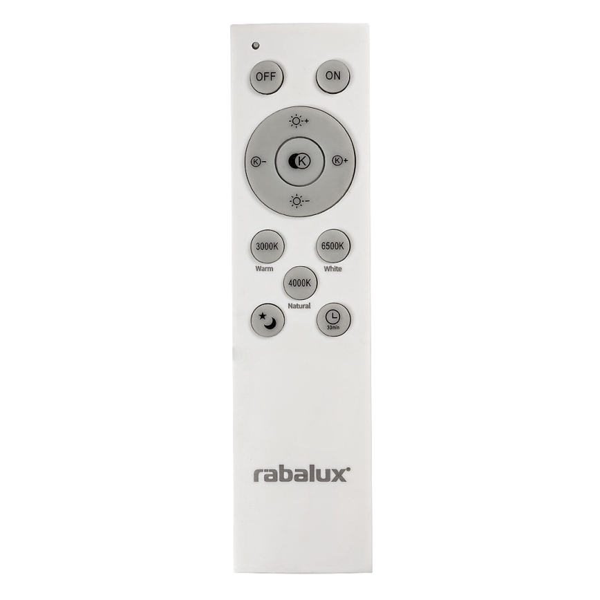 Rabalux - Plafoniera LED dimmerabile LED/40W/230V 3000-6500K argento + telecomando