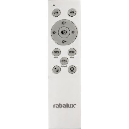 Rabalux - Plafoniera LED dimmerabile LED/40W/230V 3000-6500K argento + telecomando