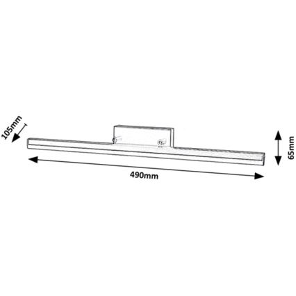 Rabalux - Illuminazione LED per specchi da bagno LED/12W/230V 49 cm IP44