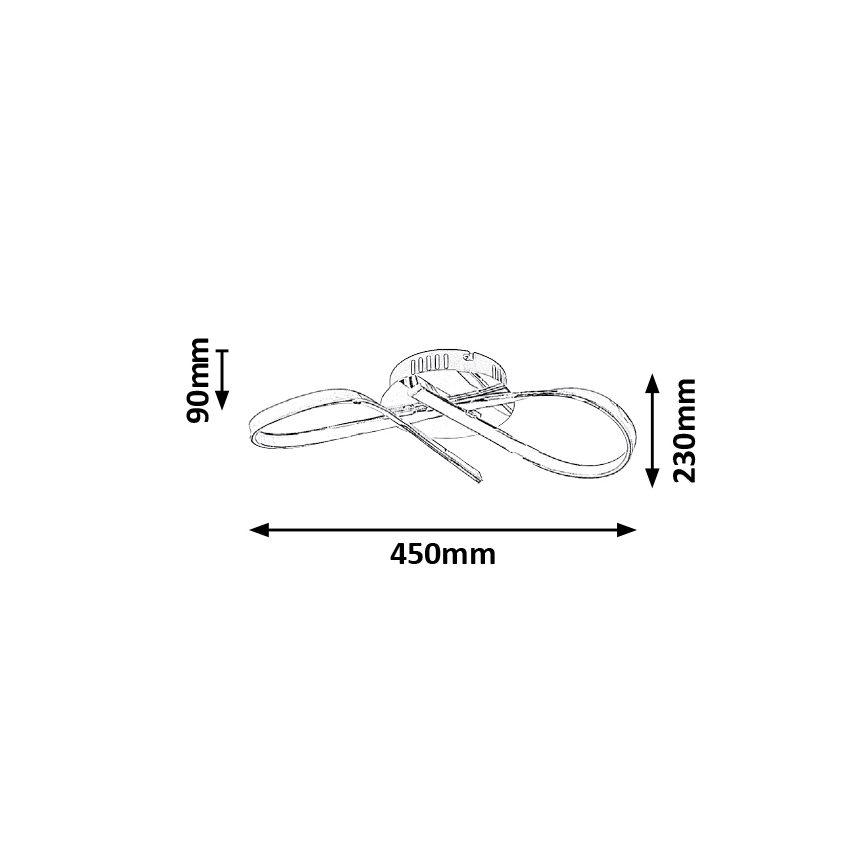 Rabalux - Plafoniera LED LED/20W/230V