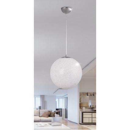 Rabalux 2206 - Lampadario BIANCA 1xE27/40W/230V bianco