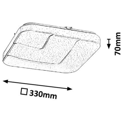 Rabalux - Plafoniera LED LED/18W/230V