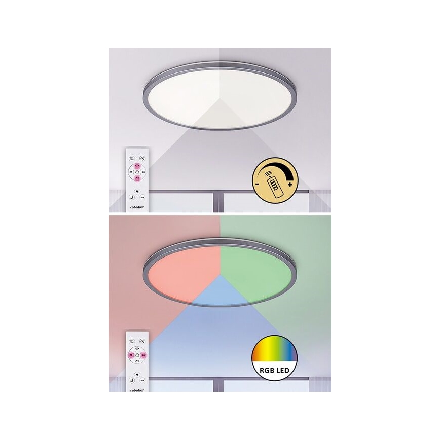 Rabalux - Plafoniera LED RGB dimmerabile LED/22W/230V Wi-Fi Tuya + telecomando Ø 41,5 cm