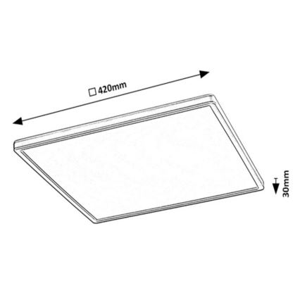 Rabalux - Plafoniera LED RGB dimmerabile LED/22W/230V Wi-Fi + telecomando