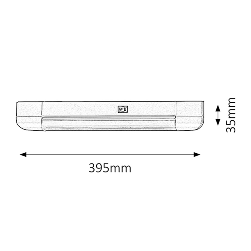 Rabalux - Lampada sottopensile BAND LIGHT 1xG13/10W/230V 39,5 cm argento