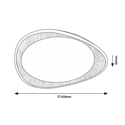 Rabalux - LED Plafoniera LED/24W/230V