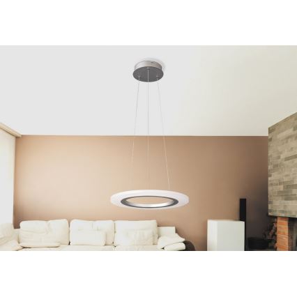 Rabalux 2428 - Lampadario LED ADRIENNE LED/20W/230V argento