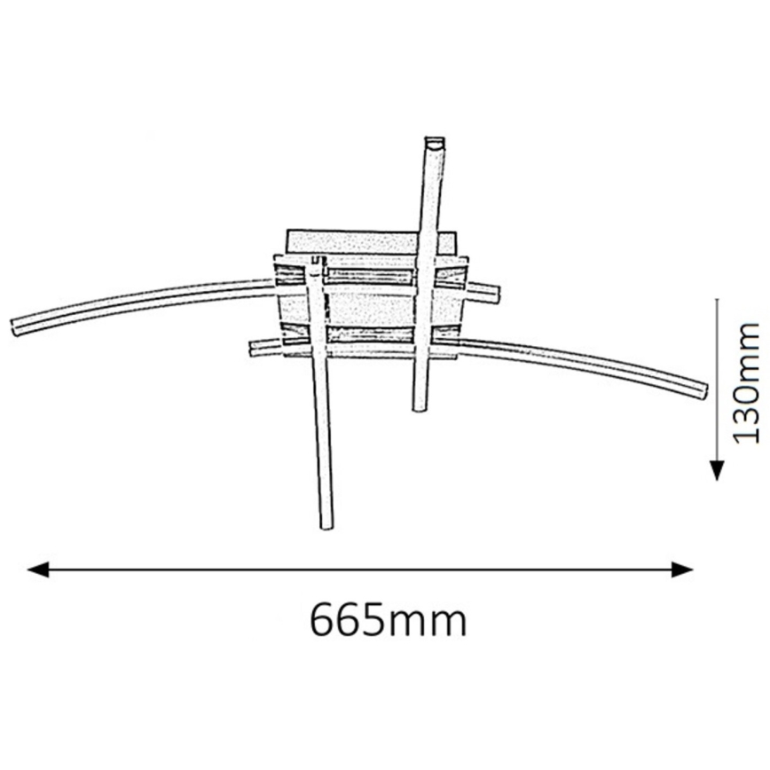 Rabalux - Plafoniera LED 4xLED/6W/230V 48x66,5 cm