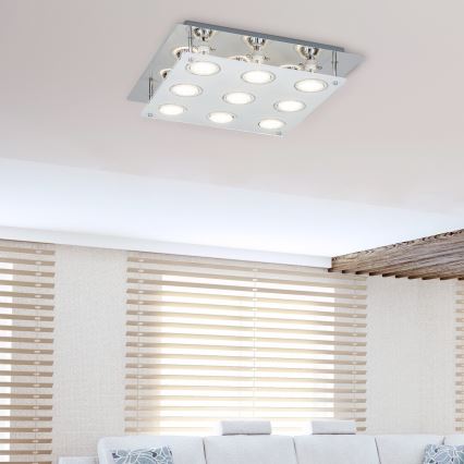 Rabalux - Plafoniera LED NAOMI 9xGU10/5W 38x38 cm