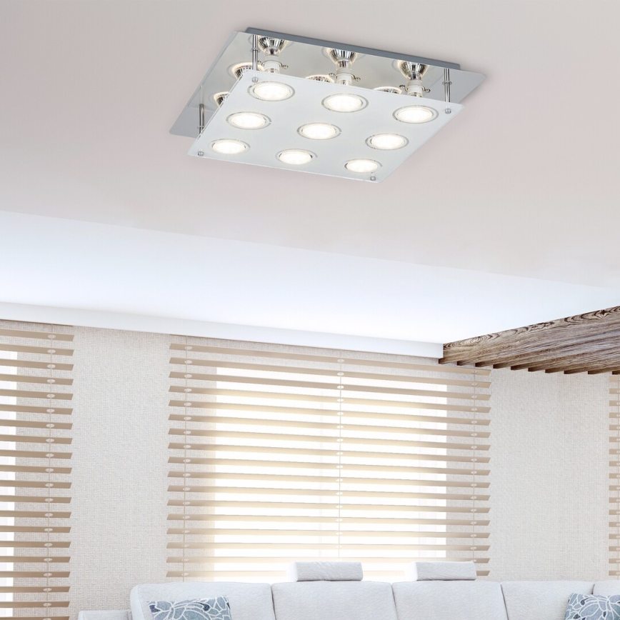 Rabalux - Plafoniera LED NAOMI 9xGU10/5W 38x38 cm