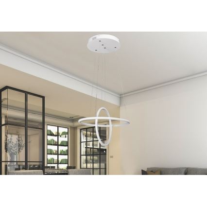 Rabalux 2544 - Lampadario LED DONATELLA LED/37W/230V bianco