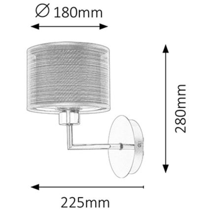 Rabalux - Applique E27/60W