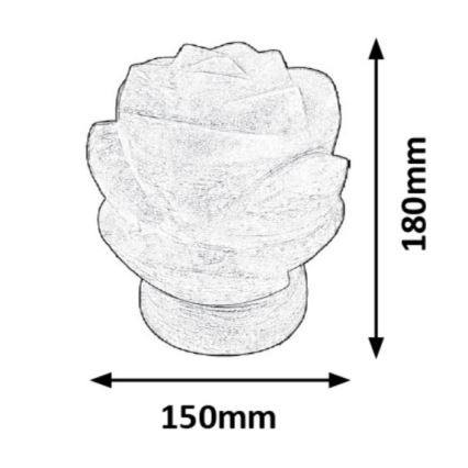 Rabalux - Lampada al sale 1xE14/15W/230V acacia 3,5 kg
