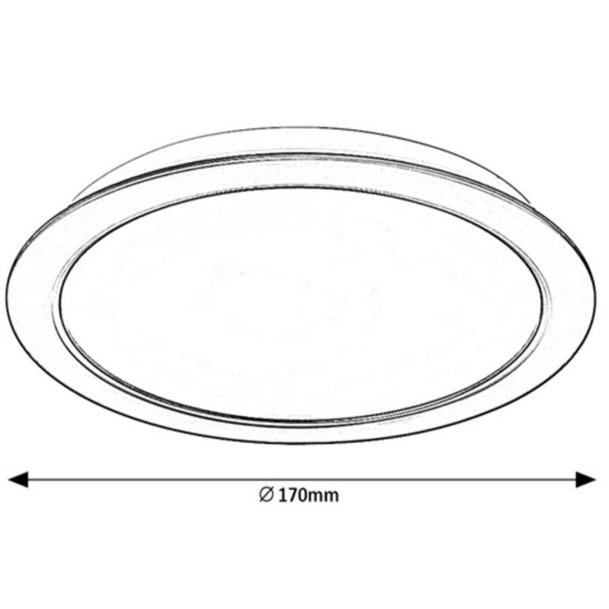 Rabalux - Luce LED da incasso LED/17W/230V d. 17 cm