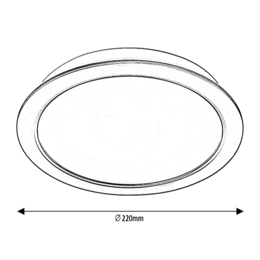 Rabalux - Luce LED da incasso LED/24W/230V d. 22 cm