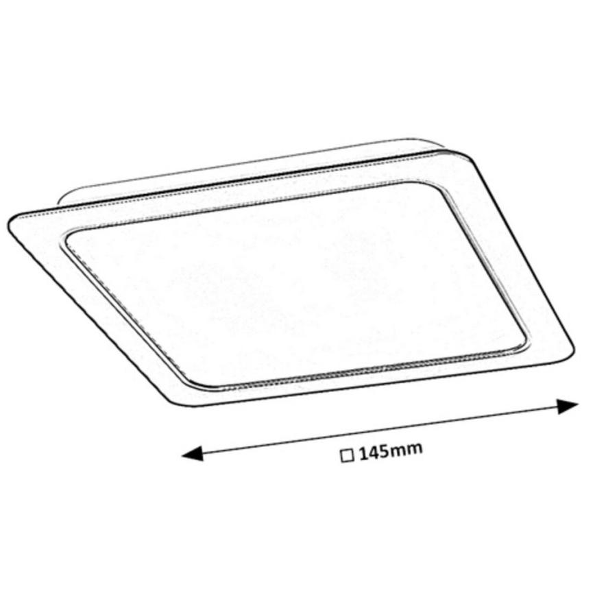 Rabalux - Lampada LED da incasso LED/12W/230V 14,5x14,5 cm
