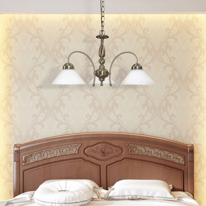 Rabalux - Lampadario a sospensione con catena 3xE27/60W/230V