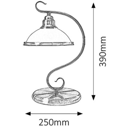 Rabalux - Lampada da tavolo 1xE27/60W/230V