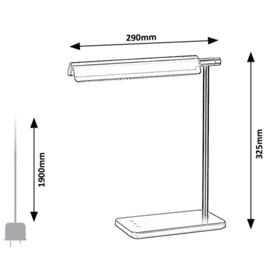 Rabalux 2934 - Lampada LED Touch dimmerabile LED/7W/230V 3000K/4000K/6500K