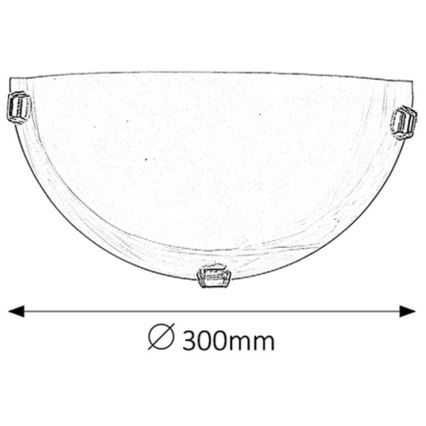 Rabalux - Applique 1xE27/60W/230V