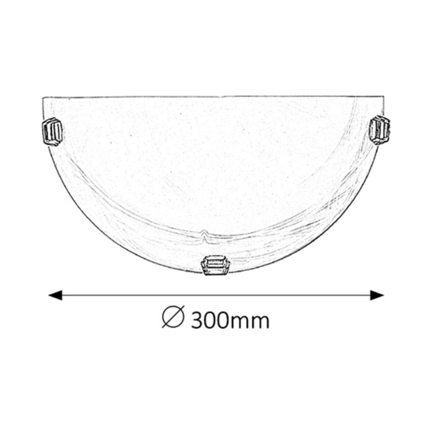 Rabalux - Lampada da parete 1xE27/60W/230V vetro alabastrino