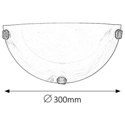 Rabalux - Applique 1xE27/60W/230V