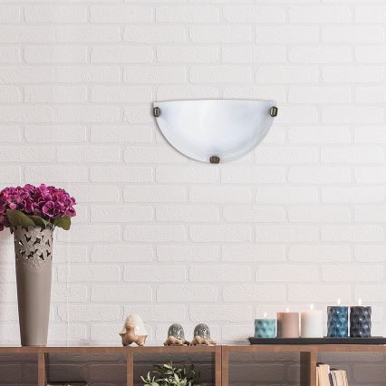 Rabalux - Lampada da parete 1xE27/60W/230V in vetro alabastrino