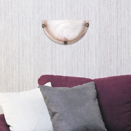 Rabalux - Applique 1xE27/60W/230V in vetro alabastrino