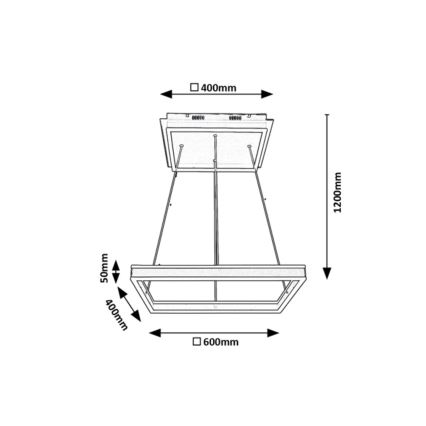 Rabalux - Lampadario LED su corda LED/60W/230V